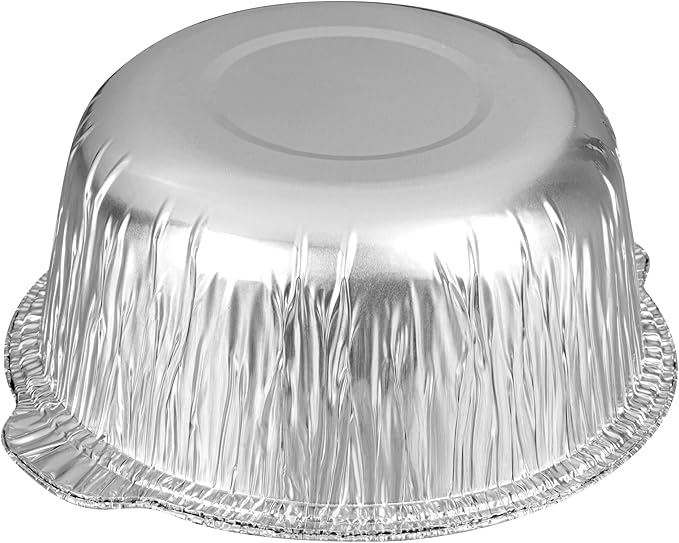 Foil Lux 3.5 Quart Pans And Lids, 100 Disposable Pots With Lids - Oven-Ready, Stove Compatible, Aluminum Foil Baking Pans, Freezable, For Outdoor Camping, Vacation, Picnic, And More - Restaurantware