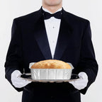 PARTY BARGAINS 3 Lb Aluminum Loaf Pan - 20 Pack, Heavy Duty Disposable Pans for Baking, Lasagna, Meatloaf & Food Serving (Max 240°C)