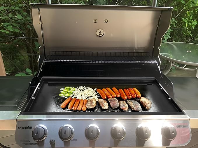 Full-Size Griddle Inserts for Charbroil Performance 6 Burner Grill, Flat Top Griddle for Charbroil Grill 463245917 463238218 463276517 466245917, 463347017, Replace for G470-0002-W1 G470-0003-W1