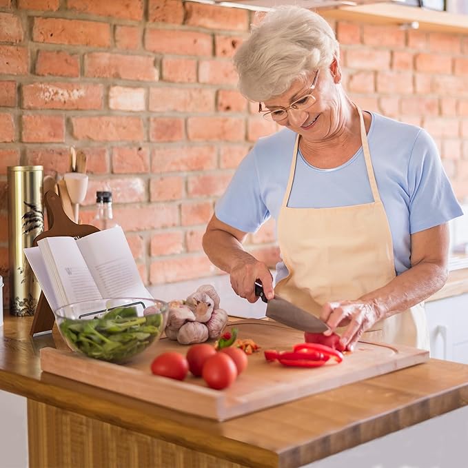 Kitchen Conversion Chart Cookbook Stand, Recipe Holder for Kitchen Counter, Cookbook Holder Stand, Kitchen Book Holder, Unique Gifts for Women, Bworn Color