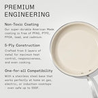 Made In Cookware - 12" Ceramic Non Stick Frying Pan (Stainless Handle) - 5-Ply Stainless Clad with Stay-Cool Handle - Professional Cookware