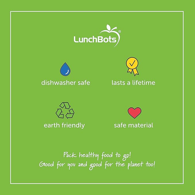 LunchBots Build -a- Bento Lunch Box, Silicone Bento Box for Kids, Multi-Compartment Lunch Container, Oven & Dishwasher Safe, BPA Free, 28 oz - Yellow