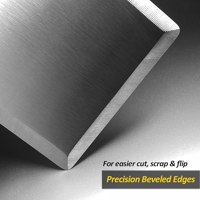 Extra Wide Spatula, Large Metal Spatula with Full Tang Wooden Handle & Beveled Edges for Skillets, Griddles & Grills, Pancake Flipper Turner, Smash Burgers Turner, 6 x 5-inches