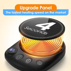 Coffee Mug Warmer - Fastest Heating & Highest Temperature, Coffee Cup Warmer for Desk Auto Shut Off, 4 Temp Settings & 1-12H Timer, Smart Electric Beverage Warmer for Coffee, Tea (Black)