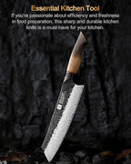 XINZUO 8.3 Inch Kiritsuke Chef Knife, Forged 67 Layers 10Cr15Comov High Carbon Damascus Steel Professional Kitchen Knife,Super Sharp，White Oak + Red G10 Gasket Handle