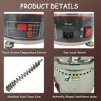 7-Tier Electric Stainless Steel Chocolate Melts Dipping Fondue Fountain Commercial Chocolate Fondue Fountain Machine 110V Chocolate Waterfall Heated Melting Machine for Party