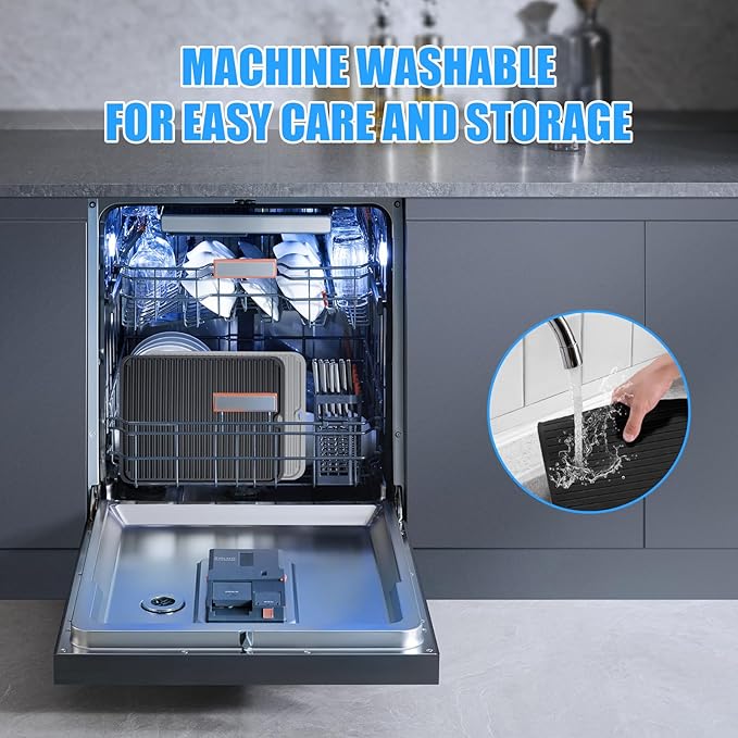 Silicone Trivet Mat Extra Large Heat Resistant Non-Slip Pot Holder Multi Purpose Kitchen Hot Pad for Hot Dish Mat Utensil Drying Rack 14.2"×11 "