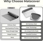 Bench Scraper Dough Cutter Tool - Bowl Pastry Scraper for Bread Cake Pizza, Bench Knife Kitchen Dough Scraper for Baking, Stainless Steel Food Scraper with Grip Handles & Measuring Scale, Grey, Gray