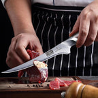 Fillet Knife 7 Inch, Super Sharp Boning Knife in High Carbon Stainless Steel, Professional Japanese Fish Knives for Meat Poultry Cutting