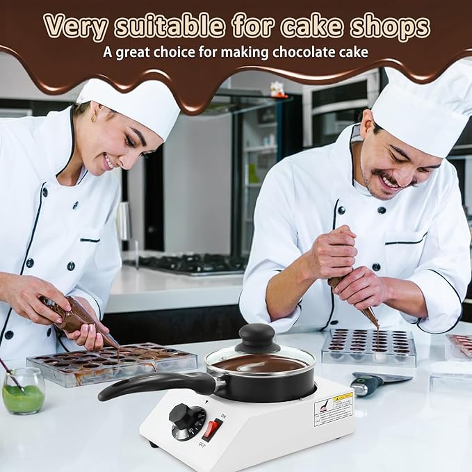 Chocolate Melting Pot Chocolate Tempering Machine Electric Chocolate Melter, 80W Chocolate Melting Machine Melter Pot