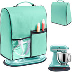 BAGSPRITE Stand Mixer Cover with Applicance Slider for KitchenAid 4.5/5 Quart Bowl Lift Mixers – Kitchen Appliance Dust Cover with Pockets for Kitchen Aid Accessories and Attachments