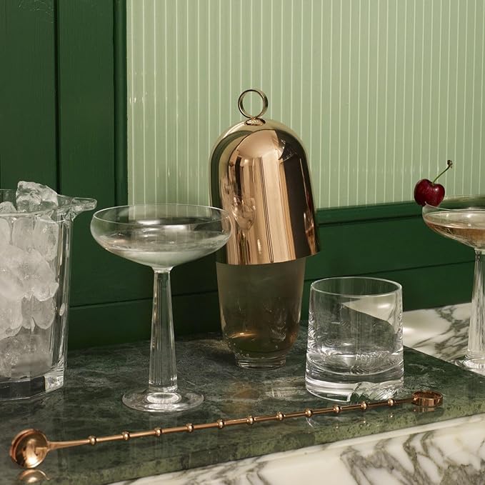 NUDE Whiskey Glasses Set of 2 SOF – 8.75 oz Lead-Free Crystal Old Fashioned Rocks Glasses for Whisky, Scotch & Bourbon – Alba by Joe Doucet, Hand-Engraved Tartan, Heavy Base, Hand Wash Recommended