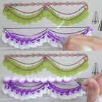 Piping Tips Practice Board Guide Paper Sheets 250+ Cake Decorating Tips Techniques Tutorial Patterns 74 Sheets/Set