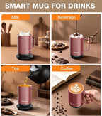 Self-Heating Coffee Mug T1, 16oz Rechargeable Heated Coffee Mug, Smart Coffee Warmer Mug with App-Controlled,Advanced Temperature-Controlled Heating Coffee Gifts for Women Men Coffee Lover