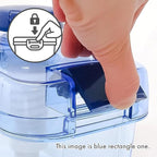 Instant Pickle Maker Vegetable Press Tsukemono Container Round Made in Japan BPA Free (Blue 0.8L)