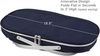 Picnic at Ascot Patented Collapsible Insulated Picnic Basket Equipped with Service For 4- Designed and Assembled in USA