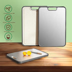 3 Pcs Titanium Cutting Board, Pure Cut Titanium Cutting Boards for Kitchen, Food-Grade Chopping Board for Cutting Fruit Meat Vegetable, Dishwasher Safe Easy to Clean, 15×10 Inch