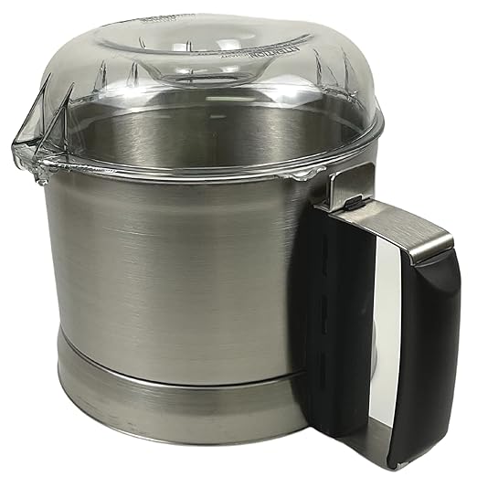 Robot Coupe R2B Ultra B 2.9 Liter Commercial Cutter Mixer Food Processor with Stainless Steel Bowl, 120v, 1 HP, Single Speed, Smooth “S” Blade, Grey, Professional Food Processor for Restaurants