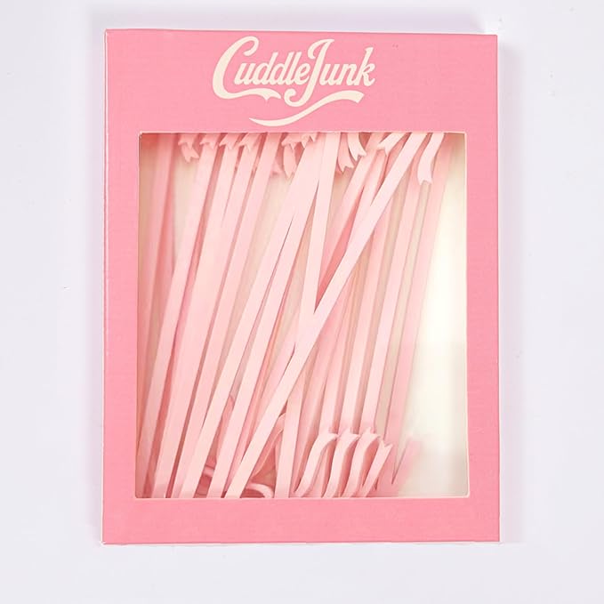 20 pcs Bow Drink Stirrers, Acrylic Drink Stirs for Bow Themed Party Decoration, Coquette Birthday Cocktail Wedding Decorations Party Favors (Pink)