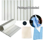 Large Stone Dish Drying Mats for Kitchen Counter, 24"(L)×16"(W) Quick Dry Collapsible Dish Drying Mat with Towel Sanding Absorbent Diatomaceous Earth Mat for Dishes Bottles Cups, Match Any Countertop