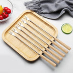 Pack of 6 Fondue Forks Chocolate Cheese Dipping Set Candy Dipping Forks, DIY Baking Supplies Stainless Steel Cake Dipping Fork