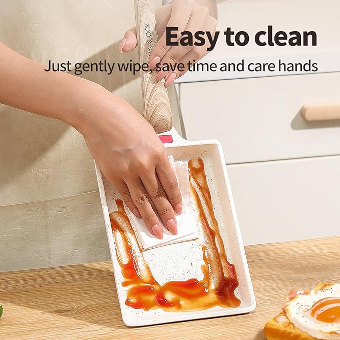Small Egg Pan Tamagoyaki Nonstick Japanese Omelette Square Egg for Induction Gas Ceramic Stovetop
