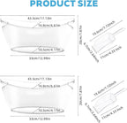 Ice Bucket 2 PCS for Parties 5.5 Liter Large Clear Champagne Beer Tub Mimosa Bar Supplies Kit Acrylic Plastic Wine Beverage Bucket with 2PCS Ice Bucket Scoop for Cocktail Bar& Mimosa Bar Supplies