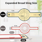 12-Piece Measuring Cups and Spoons Set with Stackable Measuring Cup, Lid, and 2 Grey Silicone Bread Slings, Unique Kitchen Gadgets for Baking and Cooking, BPA-Free, Dishwasher Safe