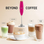 Zulay Kitchen Patented Tornado Triple Whisk Milk Frother with 4 Duracell Batteries – Handheld Foam Maker for Coffee, Lattes, Matcha & Hot Chocolate – Rich, Creamy Froth in Seconds