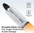 Deiss PRO Swivel Vegetable Peeler - Sharp Stainless Steel Peeler With Easy Non-Slip Hand Grip, Potato Peelers For Kitchen, Fruit, Carrot, Apple, Veggie, Kiwi, Durable, And Dishwasher Safe (ORANGE)