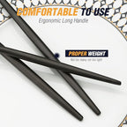 BirdyFly Black Silverware Set, 20 Piece Stainless Steel Flatware Set Service for 4, Matte Black Cutlery Set, Include Knives/Forks/Spoons, Dishwasher Safe