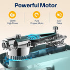 VIVOHOME 9 in 1 Multifunctional Stand Mixer with Fermentation, 6 Speed 7.5 Quart Kitchen Electric Food Mixer with Timer, Meat Grinder, Juice Blender, Vegetable Slicer, Pasta and Cookie Maker, Blue