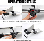 commercial Mandoline Slicer,Stainless Steel Vegetable Slicer,non-slip mandoline slicer for kitchen,Keto,Potato,cucumber,4 Blades & Cut-Resistant Gloves(Includes Brush & Cloth).