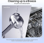 Consciot 7-in-1 Immersion Blender Handheld Max 1100W, Stick Emulsifier with Entire Stainless Steel Blender Shaft, Trigger Speed Control, 800ml Beaker, 600ml Chopper, Beaters, Frothers, Hooks & Masher