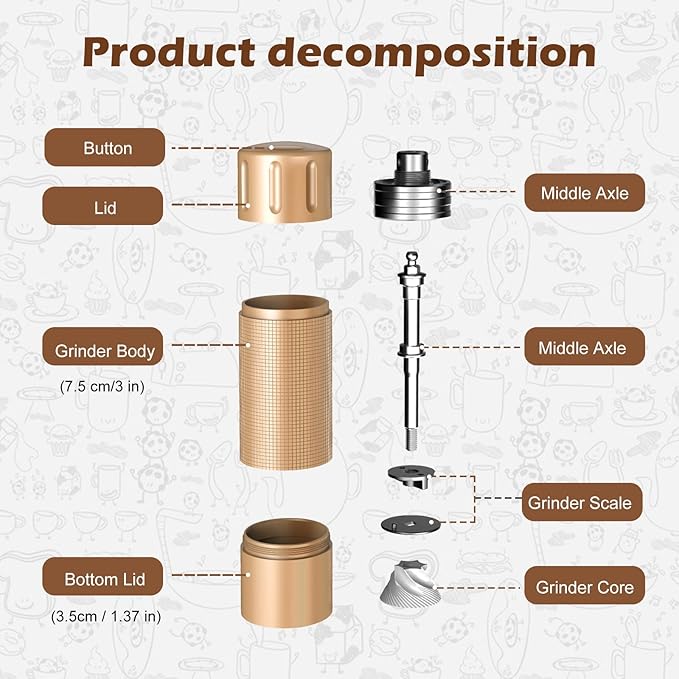 USB Rechargeable Salt and Pepper Grinder Set Electric Pepper Grinders Automatic Pepper Mills Salt Shaker Adjustable Coarseness Large Capacity One Hand Operation (GOLD)