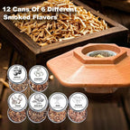 Whiskey Smoker Kit with Torch – 12 Natural Wood Chips, Ice Ball Molds, Cocktail Drink Smoker Infuser Set, Old Fashioned Smoker for Whiskey, Bourbon Gift for Men, Husband, Dad, Him