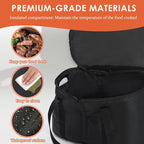 Portable Slow Cooker Travel Bag, Insulated Carrier Case for Most 4, 5, 6, 7, 8 Quart Crock, Internal Mesh Net Holds Pot in Place, Slow Cooker Carrier
