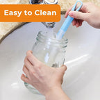 DHSBTLS 32 oz Glass Mason Jars, 12 Pack Wide Mouth Glass Canning Jars with Silver Aluminum Lids and Bands, Airtight Jars for Food Storage, Canning, Overnight Oats, Fermenting, Pickling, Decor