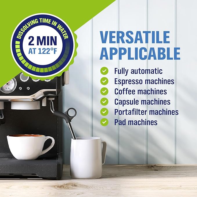Coffee Machine Cleaner and Descaling Tablets - for 20 uses compatible with Nespresso, Keurig, Ninja, Delonghi, Coffee Maker Pot