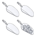 Amazing Abby - Elsa - 12-Ounce Plastic Ice Scoops (Set of 4), Plastic Utility Scoops, BPA-Free, Food-Grade, Shatter-Proof, Good for Kitchen and Restaurant, Perfect for Home and Commercial Use