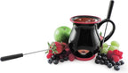 Swissmar Indulge 4-Piece Chocolate Fondue Set | Black