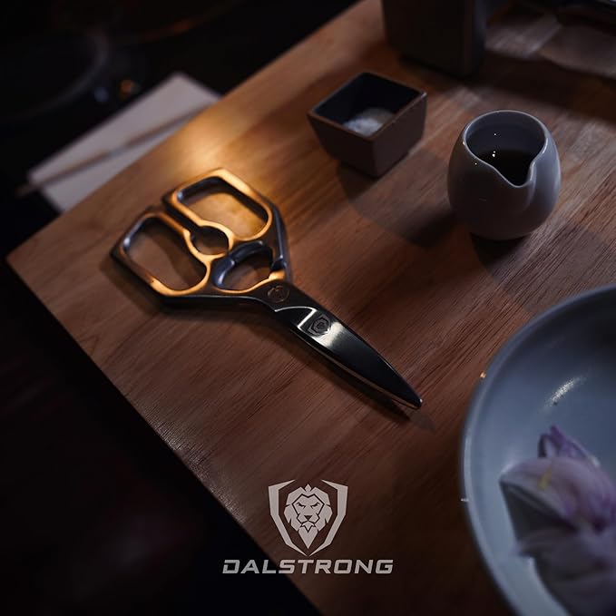 Dalstrong Kitchen Scissors All Purpose- Japanese Stainless Steel - Ambidextrous Kitchen Shears for Food - Detachable - Heavy Duty Scissors Sharp Blade - Herbs, Pizza, Meat Cutting Scissors