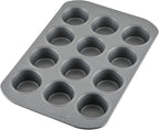 Farberware 12-c. Nonstick Nonstick Bakeware Muffin Pan, Gray