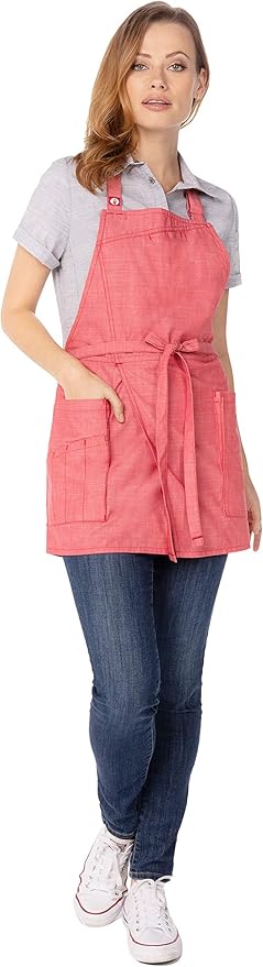 Chef Works Unisex Medford Short Bib Apron