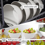 supernal 12PCS Light Grey Wheat Straw & Hard Plastic Bowls - Sturdy Reusable Soup Bowls for Hot Food,Unbreakable Bowl for Catering,Weddings,Holiday Meals (Disposable Lightweight Snack Bowl)