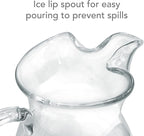Mikasa Napoli Clear Glass Beverage Pitcher, 70 Ounce Capacity, Durable and Elegant Design for Serving Water, Iced Tea, or Cocktails