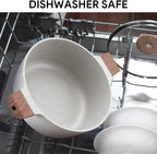 Nonstick Die Casting Stock Pot,6Qt Elegant Aluminum Ceramic Casserole with Lid, Induction Bottom