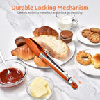 600ºF Heat Resistant Kitchen Tongs: U-Taste 9 inch Silicone Cooking Tong with Firm Sealed Non Stick Rubber Tips & Silicon Coated 18/8 Stainless Steel Handle & Smooth Locking for Serving Grill (Orange)