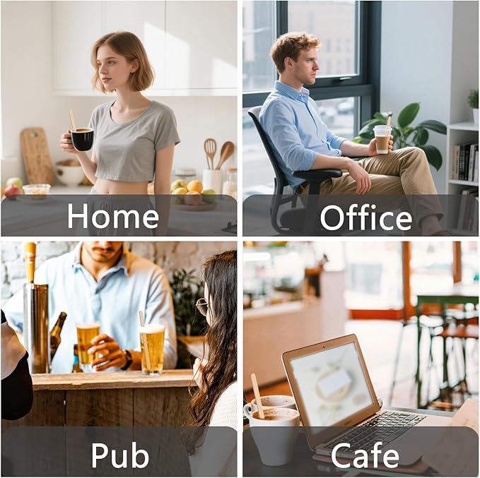 1000 Pack Birch Wood Coffee Stirrers, 7.5 Inch Sturdy Coffee Stir Sticks, Smooth Round Ends, Splinter-Free Disposable Stir Sticks for Coffee, Cocktails, Office, Home Use