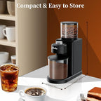 Wancle Conical Burr Coffee Grinder Electric, Coffee Bean Grinder, 25 Grind Settings-Adjustable for Espresso French Press Drip, 2-12 Cup Capacity, Low Noise, 80g Bean Capacity (Expandable to 120g)